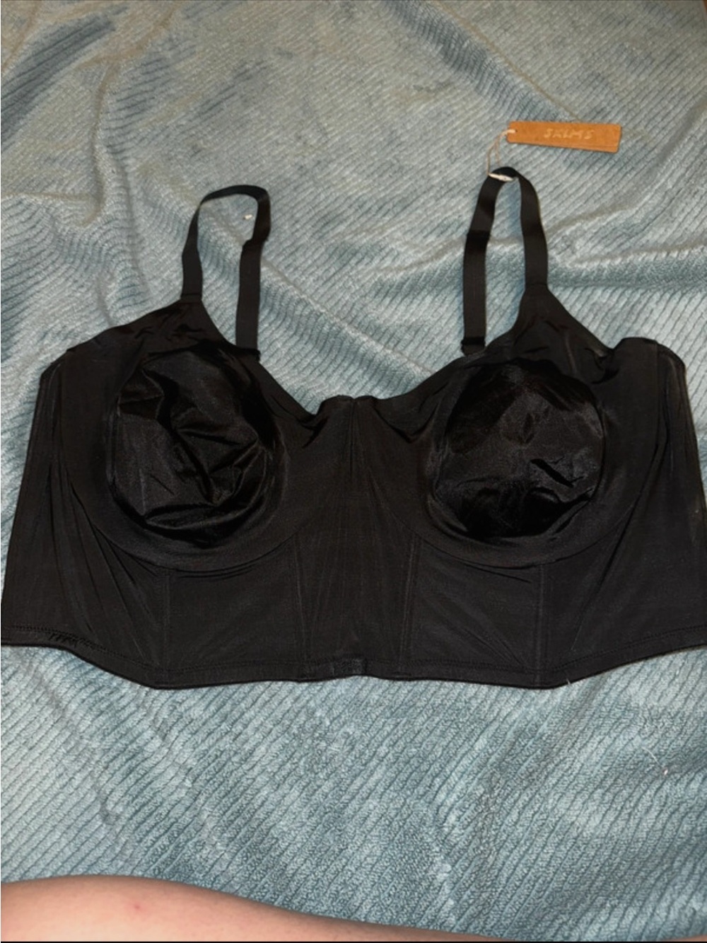 Skims corset bra balconette bra color onyx size 46D
